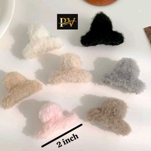 T Shaped Fur Hair Clips