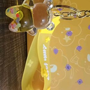 💛Cute Yellow Colour Teddy Bear Keychain 🧸