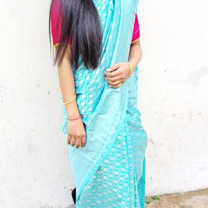 Sea Green Saree