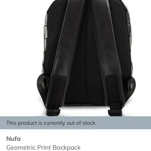 Nufa Geometric Print Backpack