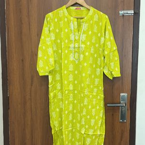 Neon Colour Kurti For Women