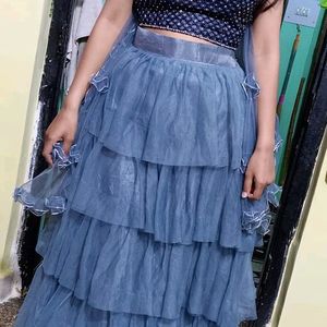 Grey Lehanga Choli