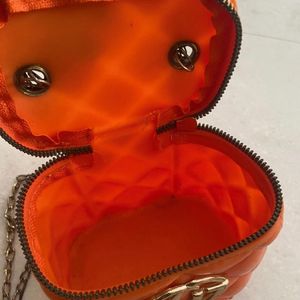 orange sqaure bag