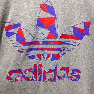 Adidas Originals Grey Cotton T-Shirt