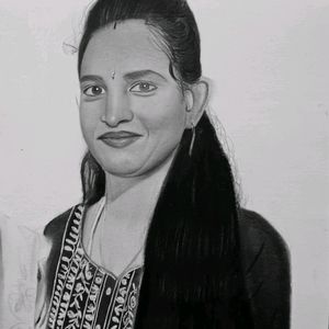 Portrait Art Work Handmade Draw