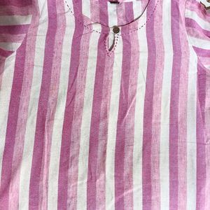 Pink Cotton Kurta 4xl