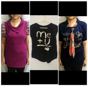 3 T-shirt's For Women In Coins