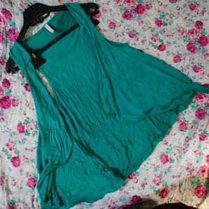 Sea Green Flared Half Shrug