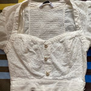 Zara White Top