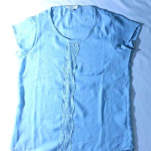 ARROW  Pastel Blue Boxy Top