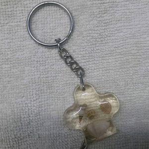 Starfish Keychain With Shells