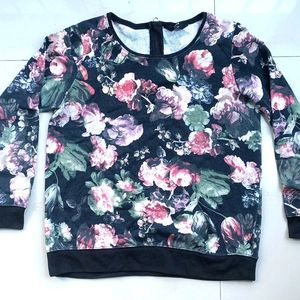 Max Black Floral Sweatshirt