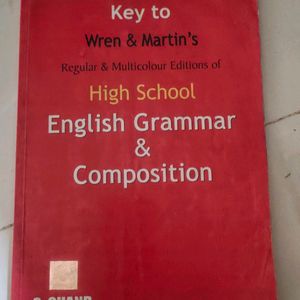 Key To Wren And Martin's High School English Grammar And Composition