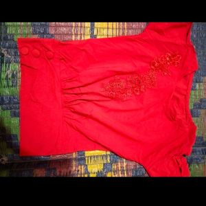 Red Stylish Top For Girl