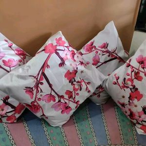 3D Printed 5 Cushions Cover Set