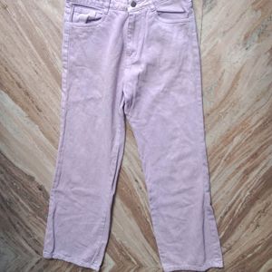 Purple Baggy High Waisted Jeans