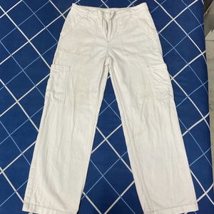 White Cargo Pants