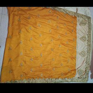 Heavy Work Saree Two Shade