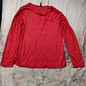 Red Full Sleeve Top