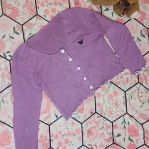 Cute Lavender 🪻 Top| Crop Top|Korean |Pinterest