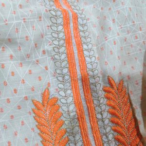 Fashionable Orange Kurti