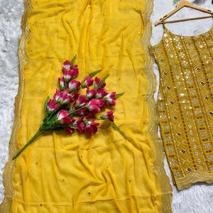 AC 254 Beautiful Yellow Colour Dress