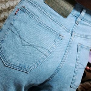 Straight Leg Denim Jeans