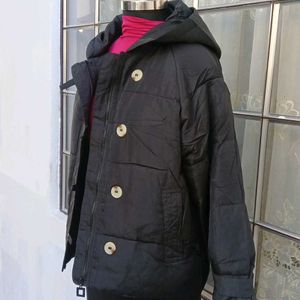 Black Button Puffer