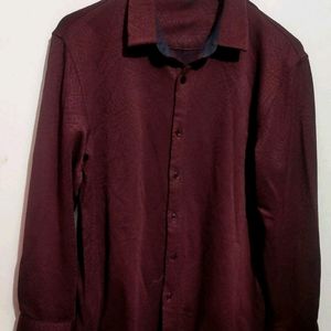 Mauve Color Winter Shirt For Boy & Men 40 Chest