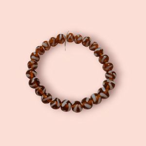 3pcs set handmade glass beads bracelets brown shad