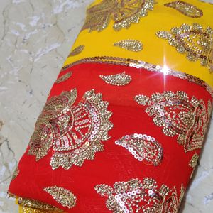 Beautiful Multi Colour Ready To Wear Saree