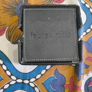 Square Reversible Leather Coaster Set (Pack of 6)