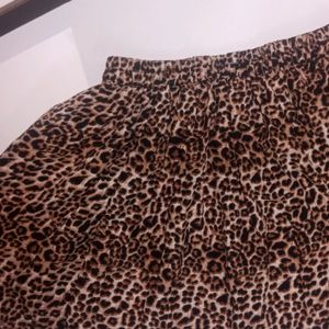 Cheetah print skirt