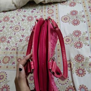 Pink Colour Sequence Bag