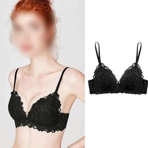 Miss Curiosity Exported Black Lace Bra