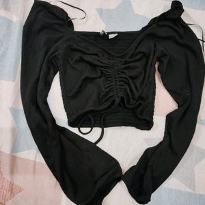 H&M Long Sleeve Crop Top