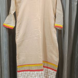 Chanderi Embroidery Kurta