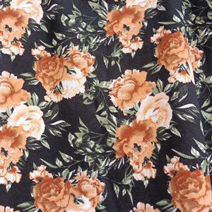 Multicolour Floral Top Black Dominant