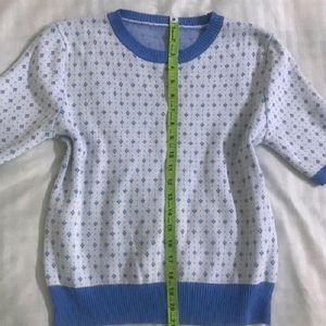 Baby Blue Knitted Top Strechy