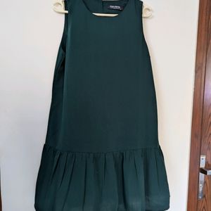 Bottle Green Shift Dress