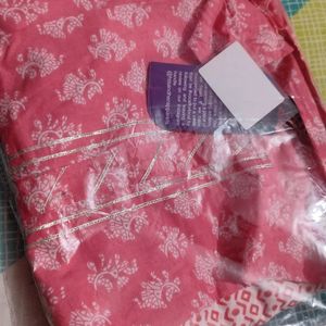 S Size Kurta Set With Duppata And Pyjama