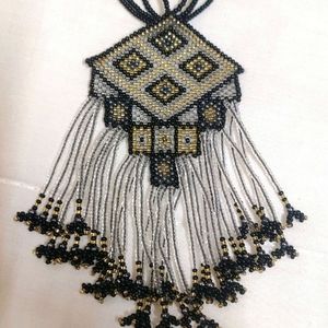 Tribes India Handmade Veaded Neckpiece