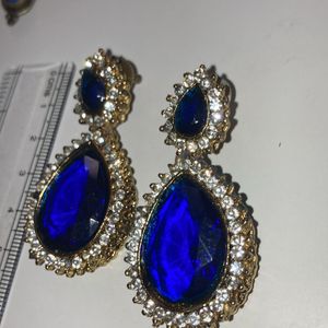 blue stone Earrings