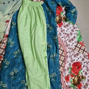 3 Piece Floral Side Slit Kurta Set