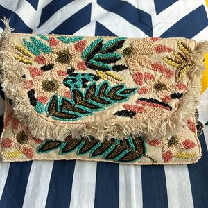 Boho Embroidery Sling Bag