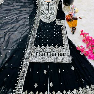 BEAUTIFUL SHARARA WITH TOP & DUPATTA COMBO