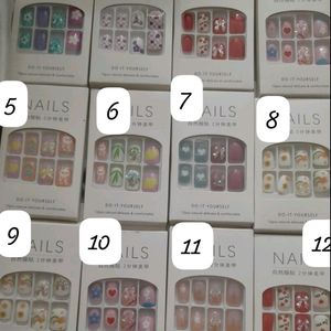 Fake Bow Nails Pack Of 11