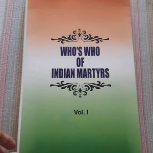 History Book - Who's Who Of Indian Martyrs