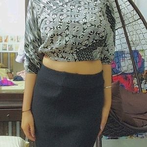 Printed Crop Top