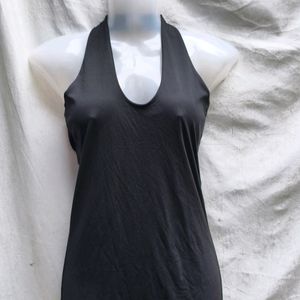 I. BLACK HALTER NECK BODYCON